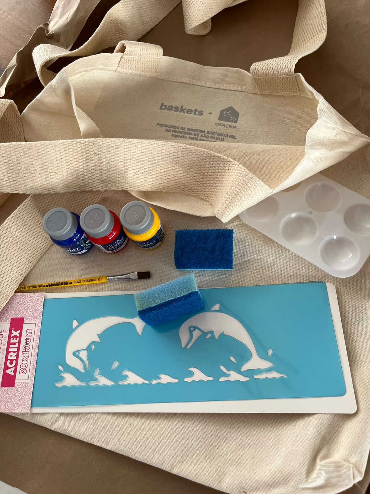 Kit Pintura para Crianças - Minha Marca no Mundo